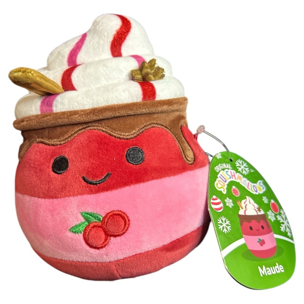 Squshmallows Holiday Maude Cranberry Mocha 5”